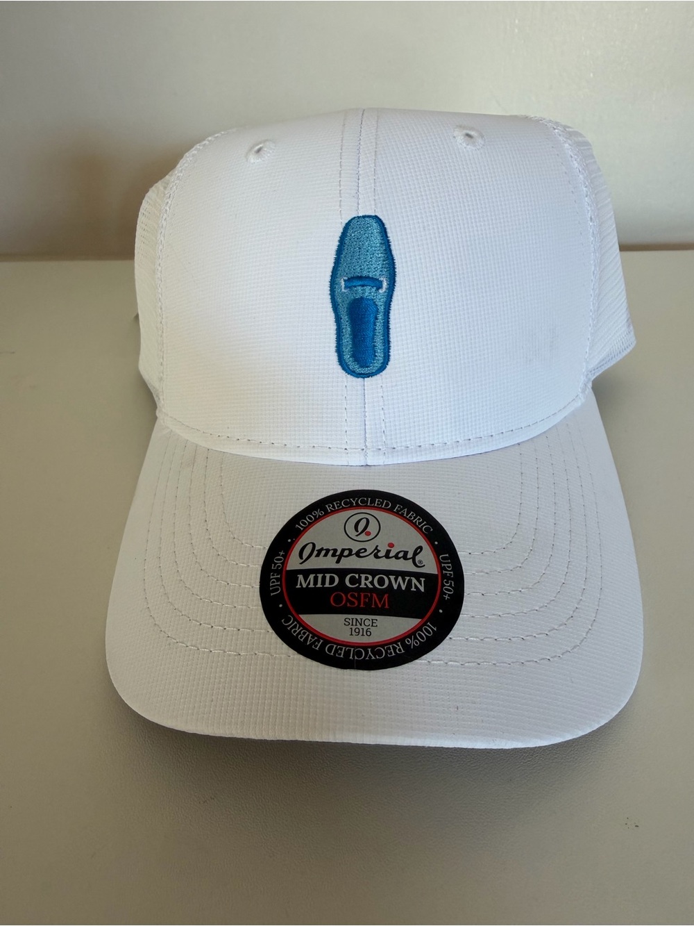 NWT Imperial X UNC Tar Heels White Mesh Back Mid Crown Snapback Hat